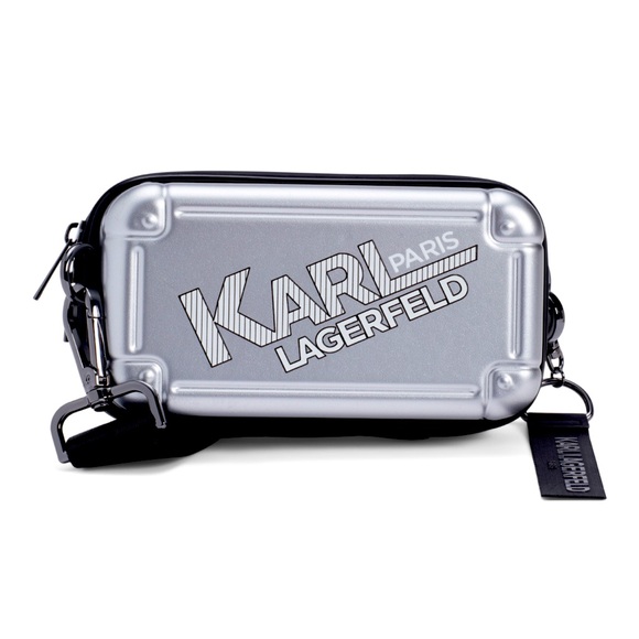Karl Lagerfeld Handbags - KARL LAGERFELD Unisex Logo Hard Shell Crossbody